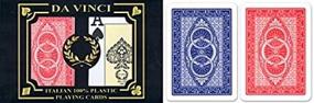 img 1 attached to 🎴 Modiano DA VINCI Ruote - Large Index 2-Deck Set - High-Quality Italian 100% Plastic Playing Cards