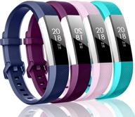 zerofire bands compatible with fitbit alta hr and fitbit alta (4 pack) wellness & relaxation logo