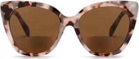 img 4 attached to JM Classic Oversized Sunglasses Tortoise