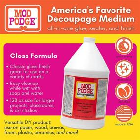 img 3 attached to 🎨 Mod Podge CS11204 Waterbase Sealer, Glue & Decoupage Finish - 128 oz (Gloss) - 128 Fl Oz - High-Performance Crafting Solution