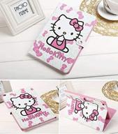 💖 hello kitty design folio style pu leather hard case for apple new ipad 9.7 inch 2018 2017 generation, pink - compatible with a1822 a1823 a1893 a1954, apple new ipad 9.7 case 5th 6th generation a1822 a1823 a1893 a1954 logo