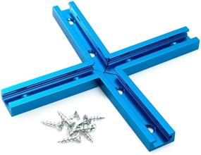 img 4 attached to Enhance Your Woodworking Projects with the POWERTEC 71209 T-Track Intersection Kit and Wood Screws