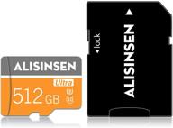 💾 512gb micro sd memory card | high-speed transfer | nintendo-switch, dash cams, action cameras | tf card with adapter | class 10 logo