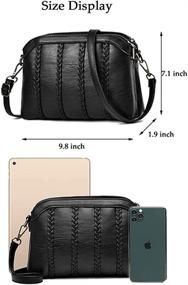 img 3 attached to Classic Shoulder Organized Crossbody Handbags Women's Handbags & Wallets