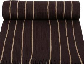 img 1 attached to Sakkas Rhyland Scarf: Striped Color Block Knitted Winter Accessory with Fringe