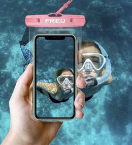 img 3 attached to 😍 2-Pack Waterproof Case for iPhone 13/13 Pro Max/12/12 Pro/SE/Xs Max/XR/8P/7 Galaxy up to 7" with Black and Pink Options
