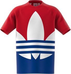 img 3 attached to Adidas Originals Unisex Youth Trefoil Scarlet Одежда для девочек.