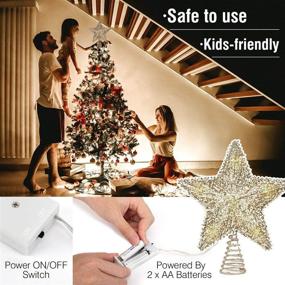 img 1 attached to 🌟 Luxspire 9-Inch Christmas Star Tree Topper: Stunning LED Lights for Beautiful Holiday Decoration!