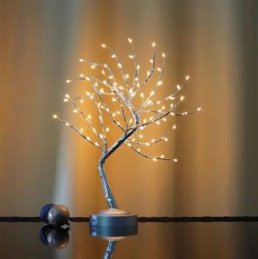 img 3 attached to DIY Tabletop Tree Light with 90 LED Bonsai 🌳 Tree Lamp, USB/Battery Operated for Home Party Decoration - Warm White