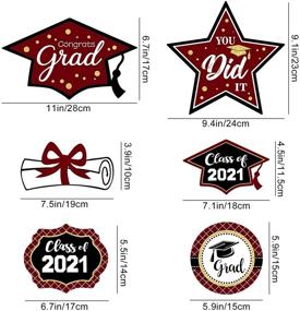 img 3 attached to Graduation Decorations Congrats Centerpiece Supplies