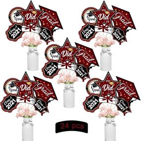 img 4 attached to Graduation Decorations Congrats Centerpiece Supplies