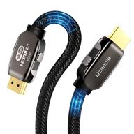 🔌 uzanpie hdmi-кабель 8k 6.6ft - ультра hd 48gbps hdmi-кабель 2.1 - высокоскоростной hdmi-кабель 8k60 4k120 earc hdr10 4:4:4 - hdcp 2.2 & 2.3 - совместим с play-station 5/ps5/4/3 x-box, roku/fire/sony/l-g tv - улучшенный seo логотип