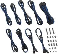 cablemod e-series classic modflex sleeved cable kit for evga g5 / g3 / g2 / p2 / t2 (black + blue) logo