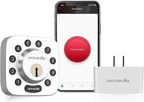 img 4 attached to 🔒 ULTRALOQ Smart Door Lock U-Bolt (Satin Nickel) + Bridge WiFi Adaptor, 5-in-1 Keyless Entry Door Lock with WiFi, Bluetooth & Keypad, Smart Lock Front Door, ANSI Grade 1 Certification