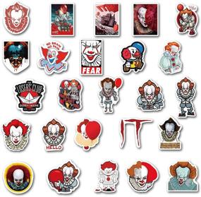 img 2 attached to 50PCS Terror Movie It Thriller Horror Style Toy Sticker For Water Bottle Skateboard Luggage Trolley Laptop Doodle Cool Sticker (Terror Movie It)