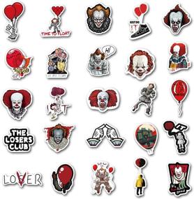 img 1 attached to 50PCS Terror Movie It Thriller Horror Style Toy Sticker For Water Bottle Skateboard Luggage Trolley Laptop Doodle Cool Sticker (Terror Movie It)