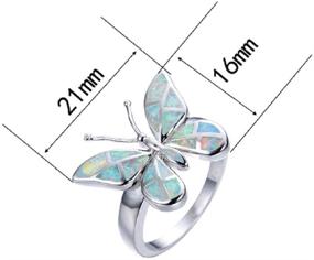 img 3 attached to Lzz Fashion Beautiful Butterfly Sterling
