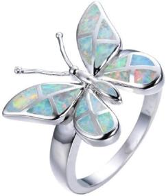 img 4 attached to Lzz Fashion Beautiful Butterfly Sterling