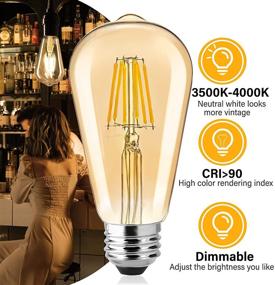 img 2 attached to 💡 Discover the Charm of Dimmable Vintage Equivalent Filament Chandelier