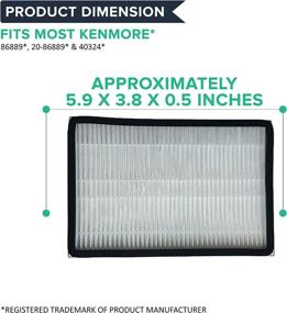 img 1 attached to 🔍 Crucial Vacuum- Kenmore Compatible Replacement Filter 86889/ 20-86889/ 40324 - Whispertone & Progressive Models - HEPA Style EF1 Filter for Home Use - 1 Pack