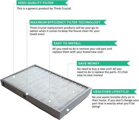 img 2 attached to 🔍 Crucial Vacuum- Kenmore Compatible Replacement Filter 86889/ 20-86889/ 40324 - Whispertone & Progressive Models - HEPA Style EF1 Filter for Home Use - 1 Pack