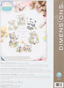 img 4 attached to 🧵 Dimensions Stamped Cross Stitch 'Tiny Treasures' Baby Quilt Kit: DIY, 34" x 43" - Create a Beautiful Keepsake!