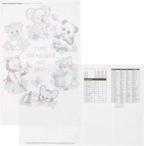 img 1 attached to 🧵 Dimensions Stamped Cross Stitch 'Tiny Treasures' Baby Quilt Kit: DIY, 34" x 43" - Create a Beautiful Keepsake!