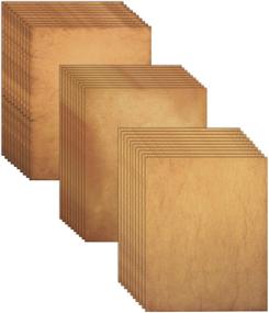 img 4 attached to 📜 Aged Paper: 96 Sheets of Antique-Looking Faux Parchment Paper by Better Office Products