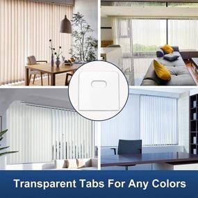 img 2 attached to 🪟 Revamp Your Vertical Blinds with SOGEWO Clear Repair Tabs – 30 Sets (60 Pieces) of Vane Savers and Replacement Slats Including 2 Alcohol Pads