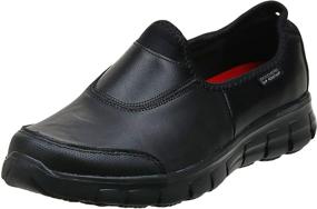 img 4 attached to Skechers Track Black Women's Shoes: Work Athletic Footwear for Women