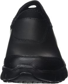 img 3 attached to Skechers Track Black Women's Shoes: Work Athletic Footwear for Women