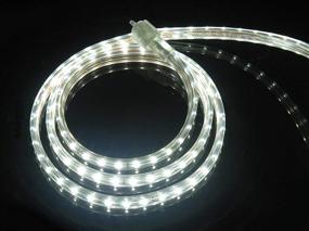 img 4 attached to 🌟 CBConcept UL Listed 3.3 Feet Dimmable LED Strip Rope Light for Indoor and Outdoor Use - 360 Lumen Pure White 6000K - Flexible Flat Design - 60 Units of 3528 SMD LEDs - Accessories Included - Ready to Use