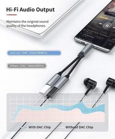 img 2 attached to 🔌 USB C Splitter Audio and Charging Adapter with PD 60W Fast Charging for Pixel 2/2 XL/3 /3XL/4/4XL/5, Samsung Galaxy Note 20/ Note 20 Ultra/Note 10/10+/S20/S21 Ultra