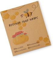 beeswax wraps with jojoba oil: sustainable plastic wrap alternative for a vibrant zero waste kitchen - 3-pack (s/m/l) logo