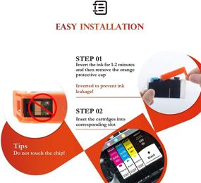 img 1 attached to 🖨️ ejet Compatible Ink Cartridge Replacement for HP 920XL 920 XL (2 Large Black) – Ideal for 6500a, 6500, 7500a, 6000, 7500, 7000, E709, E710 Plus Printer