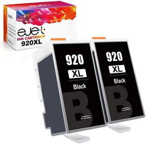 img 4 attached to 🖨️ ejet Compatible Ink Cartridge Replacement for HP 920XL 920 XL (2 Large Black) – Ideal for 6500a, 6500, 7500a, 6000, 7500, 7000, E709, E710 Plus Printer