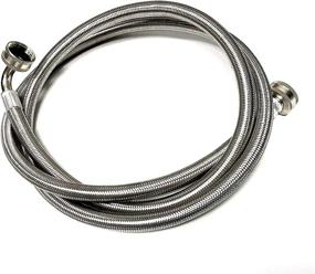 img 2 attached to 🦈 Shark Industrial Steam Dryer Installation Kit – Premium Stainless Steel Braided Hose Set with 90 Degree Elbow and Inlet Hose, Includes Y-adapter