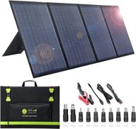 🌞 portable foldable solar panel charger - 100w | compatible with solar power stations, phones, laptops | ideal for family camping, rv, travel, hiking, and outdoor activities logo