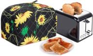 sunflower 2-slice toaster cover - waterproof dustproof organizer bag for kitchen small appliance - anti fingerprint protection - top handle design - ideal woman gift logo