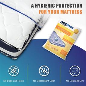 img 1 attached to 🛏️ Ultimate King/California King Mattress Bag: Zipper-Sealed, 6 Mil Ultra Thick for Secure Moving & Long-Term Storage - Tear Resistant, Waterproof & Ultra Heavy Duty