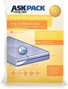 img 4 attached to 🛏️ Ultimate King/California King Mattress Bag: Zipper-Sealed, 6 Mil Ultra Thick for Secure Moving & Long-Term Storage - Tear Resistant, Waterproof & Ultra Heavy Duty
