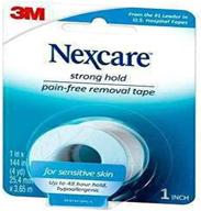 🩹 nexcare strong hold tape: easy removal, tear resistant - 6 pack 1-inch x 4 yard roll логотип