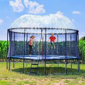 img 1 attached to 🎢 Enhance Summer Fun with TOYANDONA 10m Trampoline Sprinkler - Exciting Outdoor Water Park Sprayer!