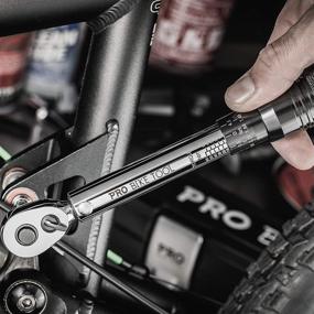 img 2 attached to 🚴 PRO BIKE TOOL 3/8 Inch Drive Click Torque Wrench Set - Complete Bicycle Maintenance Kit for Road & Mountain Bikes, Motorcycle Multitool with 10-60 Nm Range - Includes 1/2" & 1/4" Adapters, Extension Bar & Storage Box