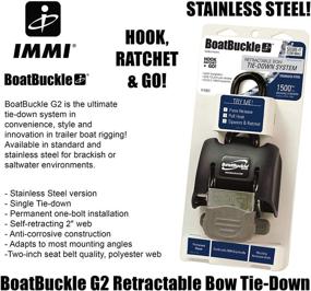 img 3 attached to 🔒 Регулируемый стальной строп с пружинной механикой: BoatBuckle G2