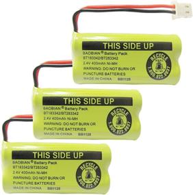 img 4 attached to 🔋 BAOBIAN 2.4V 400mAh Cordless Home Phone Battery - Compatible with BT162342, BT166342, BT266342, BT183342, BT283342, CS6329, CS6114, CS6419 - Pack of 3