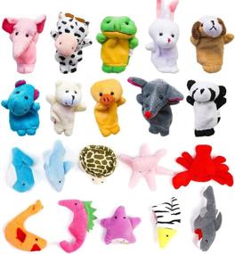 img 3 attached to 🌟 Adorable Cartoon Finger Puppets for Toddlers - RIY Finger Puppets