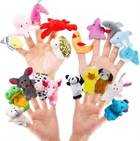 img 4 attached to 🌟 Adorable Cartoon Finger Puppets for Toddlers - RIY Finger Puppets
