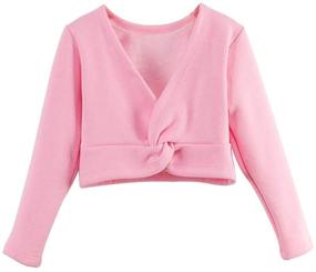 img 4 attached to Lisianthus Girls' Classic Ballet Sleeve Active Clothing for Girls