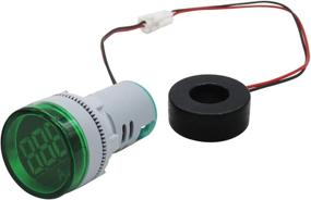 img 1 attached to High Quality mxuteuk 2pcs 22mm Red Green AC 0-100A Digital Ammeter Signal Light – Reliable Current Meter Indicator Lamp with 1 year warranty